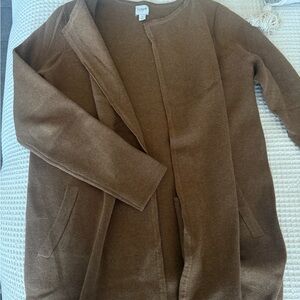 J. Crew Brown Open Front Cardigan